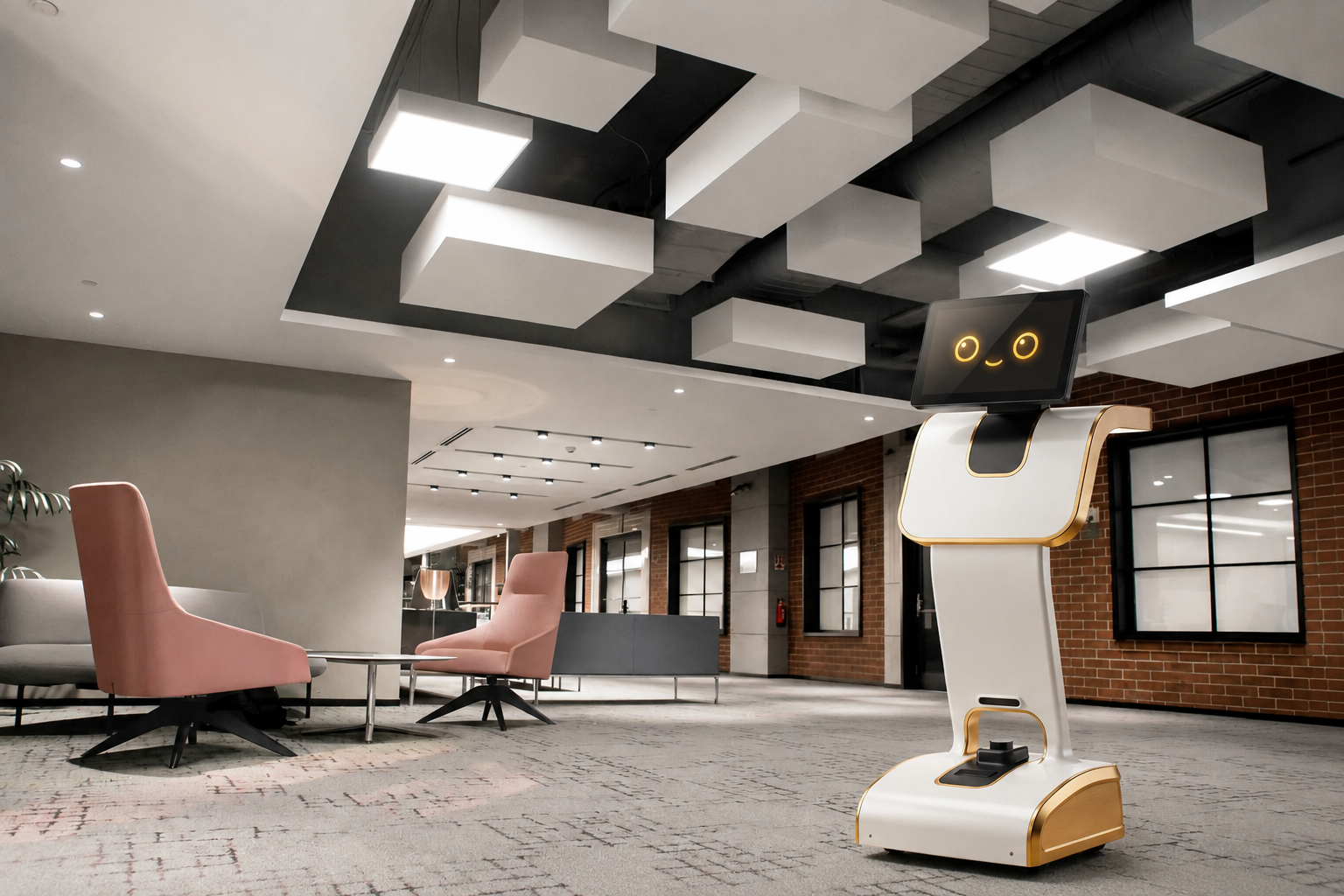 Ngày nay, robot biểu cảm đã xuất hiện tại nhiều nhà hàng, quán cà phê và trung tâm thương mại.