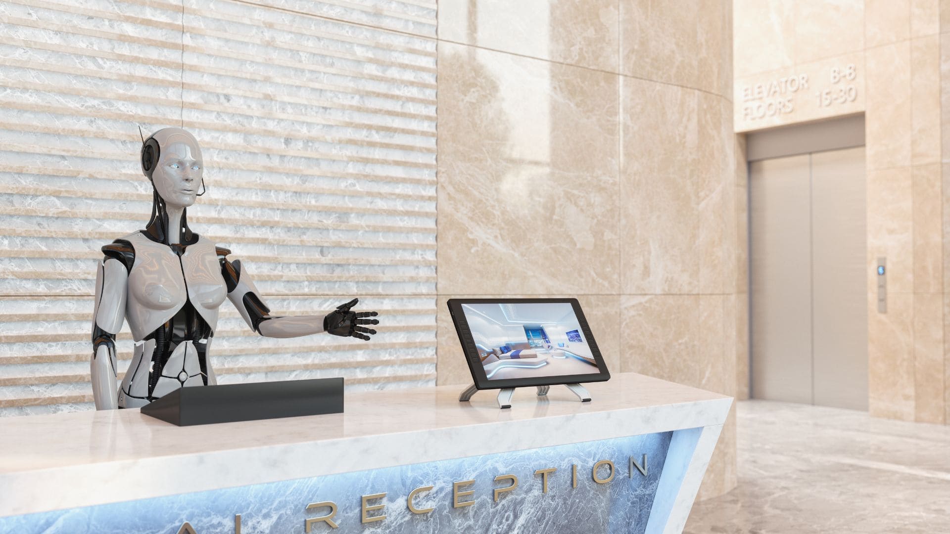 Robot lễ tân là ứng dụng phổ biến tại các khách sạn hiện đại